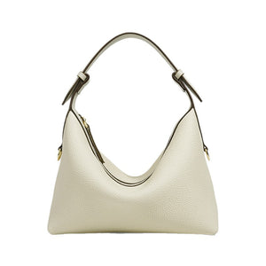 Genuine Leather Women’s Crossbody Bag – Soft Cowhide Dumpling Shape Shoulder Bag for Daily Use