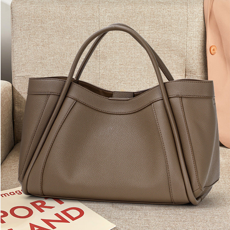 Women’s Fashion Simple Genuine Leather Crossbody Bag – Classic First Layer Cowhide Shoulder Handbag
