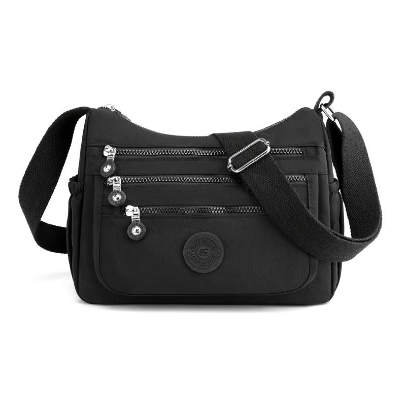Nylon Crossbody Cloth Bag for Women – Large Capacity Multi-Compartment Lightweight Shoulder Bag
