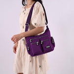 Waterproof Nylon Crossbody Shoulder Bag for Women – Multi Pocket Travel Purse