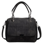 Matte PU Leather Women’s Shoulder Bag – Large Capacity Boston Tote Handbag for Travel, Work & Daily Use