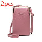 Fashion Lychee Pattern Crossbody Bag - Solid Color PU Leather Diagonal Shoulder Bag