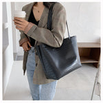 Women’s Western Style Tote Bag – High-End PU Leather Shoulder Bag, Elegant Large Capacity Handbag for Daily Use