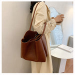 Women’s Western Style Tote Bag – High-End PU Leather Shoulder Bag, Elegant Large Capacity Handbag for Daily Use