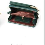 Fashion Lychee Pattern Crossbody Bag - Solid Color PU Leather Diagonal Shoulder Bag