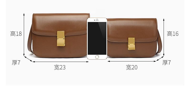 Women’s Retro Leather Shoulder Messenger Bag – Classic Crossbody Handbag for Daily Use, Vintage PVC Tote