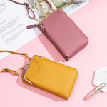 Fashion Lychee Pattern Crossbody Bag - Solid Color PU Leather Diagonal Shoulder Bag