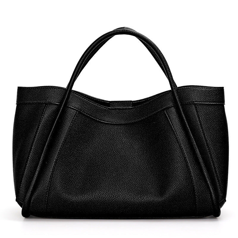 Women’s Fashion Simple Genuine Leather Crossbody Bag – Classic First Layer Cowhide Shoulder Handbag