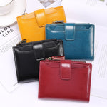 New Casual Soft Leather Ladies Wallet - Anti-Theft RFID Microfiber Retro Style