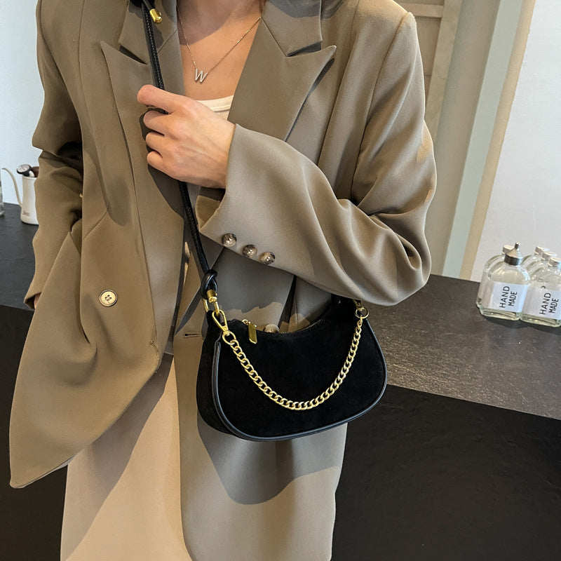 Minority Simple Frosted Small Square Crossbody Shoulder Bag for Women – PU Leather, Soft & Stylish