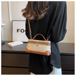 Fashion Small Square Bag for Women – Retro Canvas Shoulder Bag, Portable Casual Handbag for Daily Use