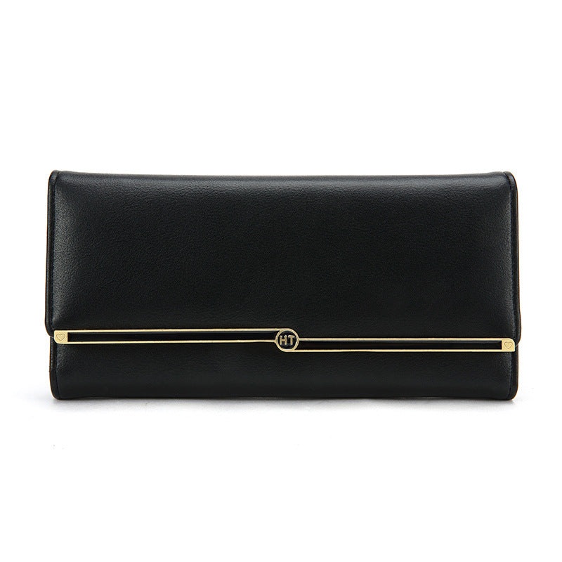 Fashion Long Women's Wallet - Simple PU Leather Card Holder & Street Style Trend