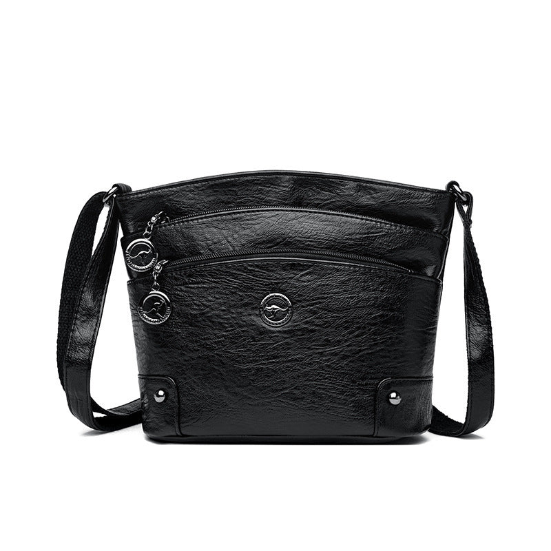Tote Large Capacity Fashion PU Shoulder Bag – European and American Style Portable All-match Handbag for Women