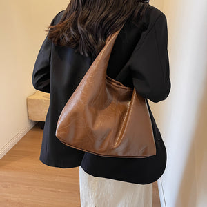 Women’s 2PCS PU Leather Composite Bag – Fashion Shoulder Tote with Clutch, Large Capacity Casual Hobo Handbag