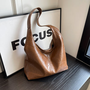 Women’s 2PCS PU Leather Composite Bag – Fashion Shoulder Tote with Clutch, Large Capacity Casual Hobo Handbag