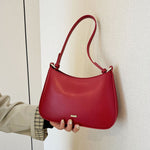 Underarm Bag Retro Women's Crossbody Bag – Soft PU Leather Shoulder Handbag in Classic Colors