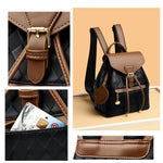 Women’s Leather Backpack – Casual Multifunction PU Shoulder Bag, Fashion Travel and School Backpack for Daily Use