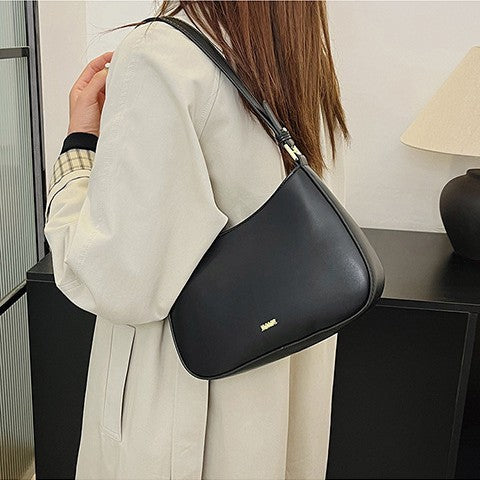 Underarm Bag Retro Women's Crossbody Bag – Soft PU Leather Shoulder Handbag in Classic Colors