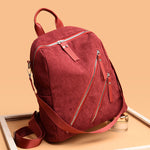 Simple Street Trendy Women’s Backpack – Large Capacity Corduroy Casual Bag for Daily, School & Travel Use