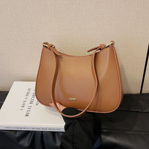 Underarm Bag Retro Women's Crossbody Bag – Soft PU Leather Shoulder Handbag in Classic Colors