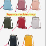 Fashion Lychee Pattern Crossbody Bag - Solid Color PU Leather Diagonal Shoulder Bag