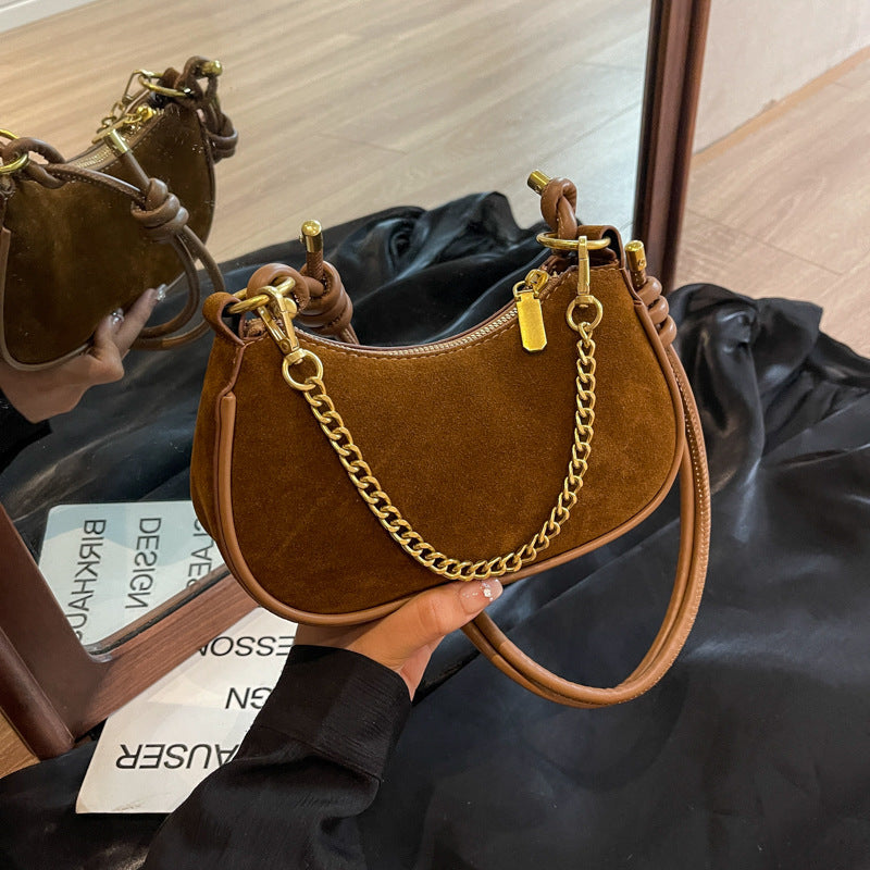 Minority Simple Frosted Small Square Crossbody Shoulder Bag for Women – PU Leather, Soft & Stylish