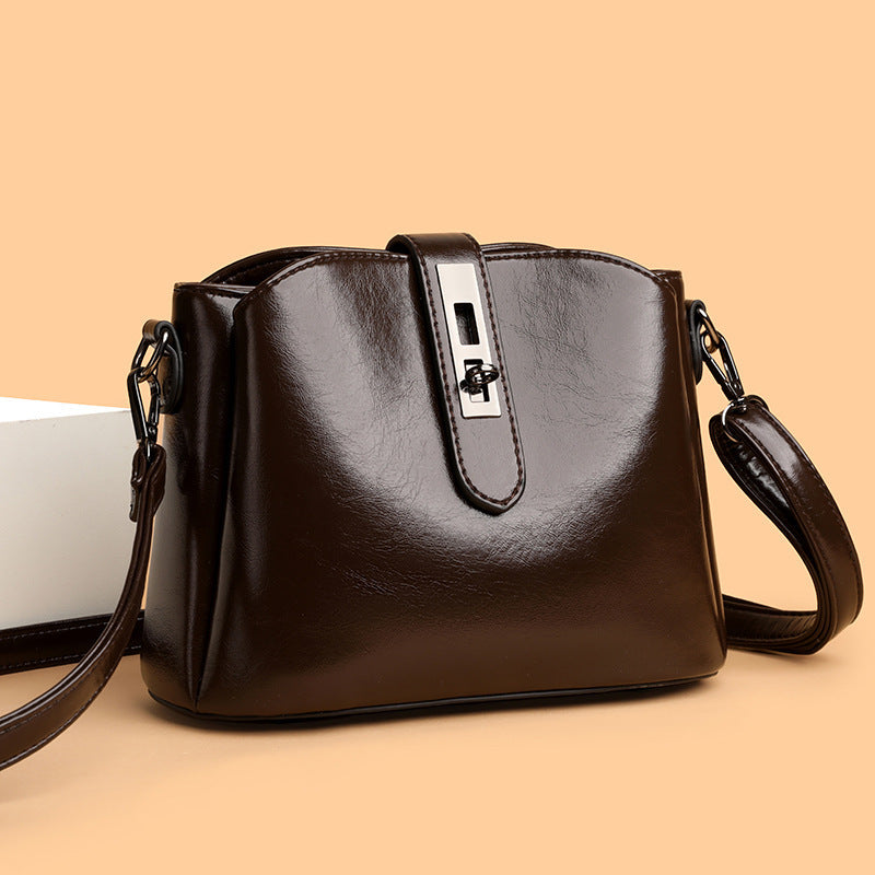 Retro Fashionable Women’s Bag – High Sense Niche PU Leather Shoulder Crossbody Bag for Daily Use