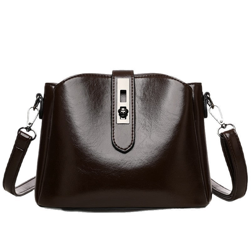 Retro Fashionable Women’s Bag – High Sense Niche PU Leather Shoulder Crossbody Bag for Daily Use