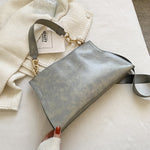 Retro Fashion Trend Large Capacity Crossbody Bag for Women – Casual PU Leather Shoulder Tote