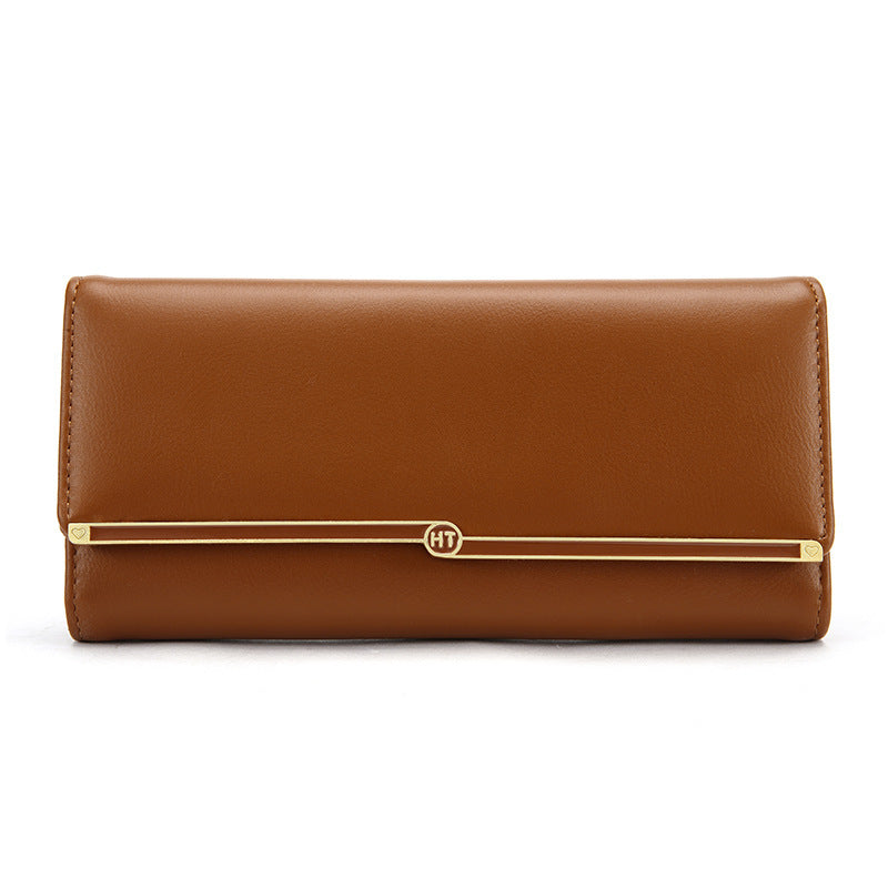 Fashion Long Women's Wallet - Simple PU Leather Card Holder & Street Style Trend