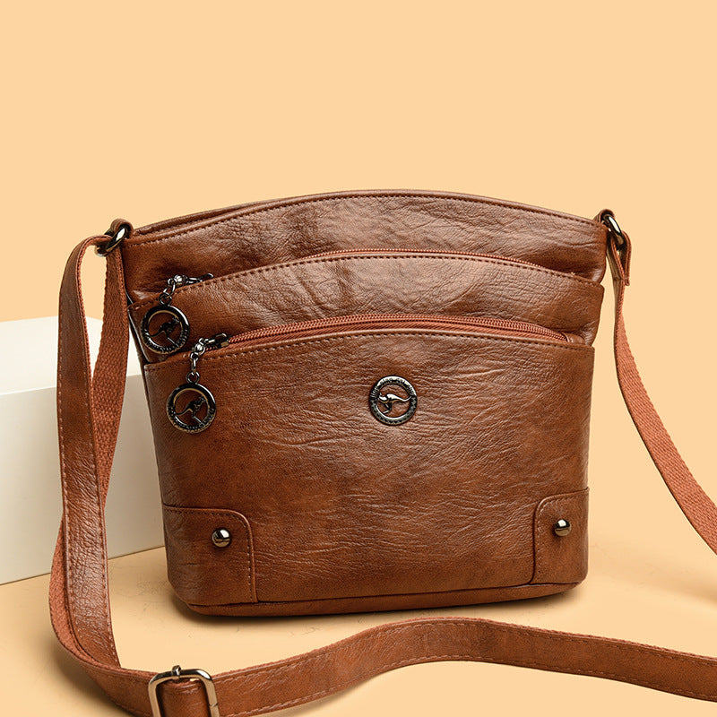 Tote Large Capacity Fashion PU Shoulder Bag – European and American Style Portable All-match Handbag for Women