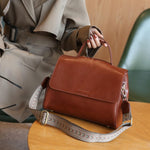 Tote Large Capacity Portable Fashion Shoulder Bag – Genuine Leather All-match Handbag for Women
