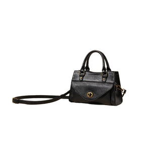 First Layer Leather Women’s Shoulder Crossbody Bag – Genuine Cowhide All-match Solid Color Casual Tote