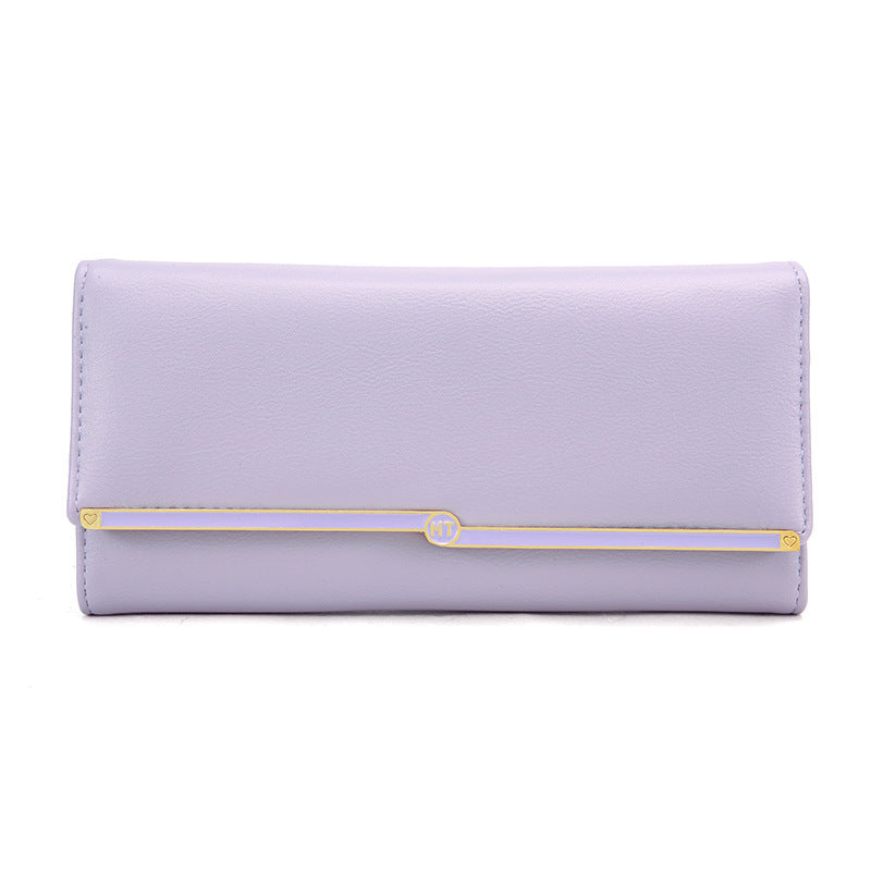 Fashion Long Women's Wallet - Simple PU Leather Card Holder & Street Style Trend