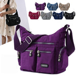 Waterproof Nylon Crossbody Shoulder Bag for Women – Multi Pocket Travel Purse
