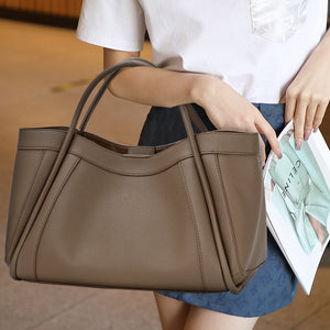 Women’s Fashion Simple Genuine Leather Crossbody Bag – Classic First Layer Cowhide Shoulder Handbag