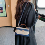 Fashion Small Square Bag for Women – Retro Canvas Shoulder Bag, Portable Casual Handbag for Daily Use