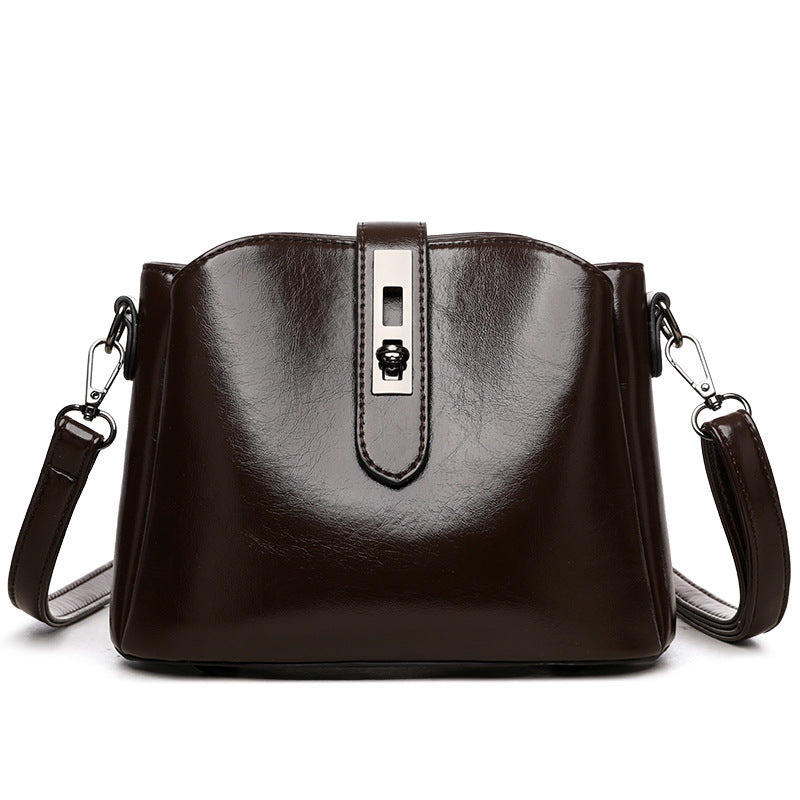 Retro Fashionable Women’s Bag – High Sense Niche PU Leather Shoulder Crossbody Bag for Daily Use