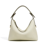 Genuine Leather Women’s Crossbody Bag – Soft Cowhide Dumpling Shape Shoulder Bag for Daily Use