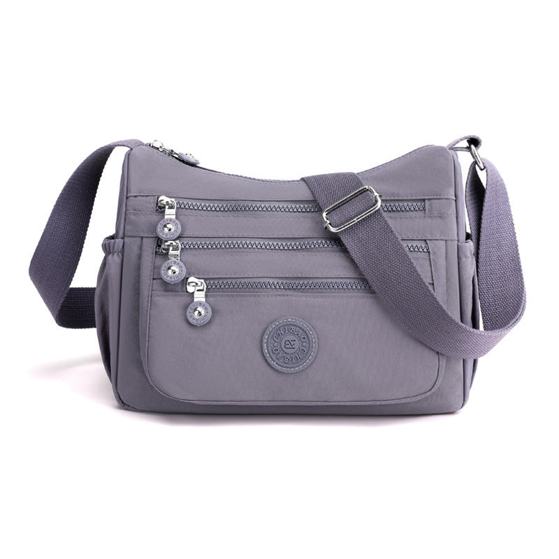 Nylon Crossbody Cloth Bag for Women – Large Capacity Multi-Compartment Lightweight Shoulder Bag
