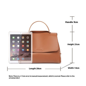 Women’s Genuine Cattlehide Leather Crossbody Shoulder Bag – High Quality Two-Layer Cowhide Tote Handbag