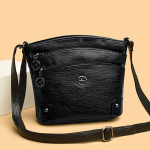 Tote Large Capacity Fashion PU Shoulder Bag – European and American Style Portable All-match Handbag for Women