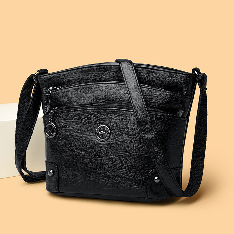 Tote Large Capacity Fashion PU Shoulder Bag – European and American Style Portable All-match Handbag for Women