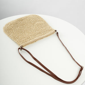 Niche Design Vacation Straw Tote Bag – Women’s Woven Handbag for Beach, Travel, and Summer Outings