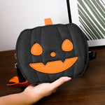 Funny Pumpkin Halloween Crossbody Bag – Cute PU Shoulder Bag for Women