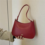 Underarm Bag Retro Women's Crossbody Bag – Soft PU Leather Shoulder Handbag in Classic Colors