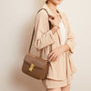 Women’s Retro Leather Shoulder Messenger Bag – Classic Crossbody Handbag for Daily Use, Vintage PVC Tote