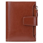 New Casual Soft Leather Ladies Wallet - Anti-Theft RFID Microfiber Retro Style