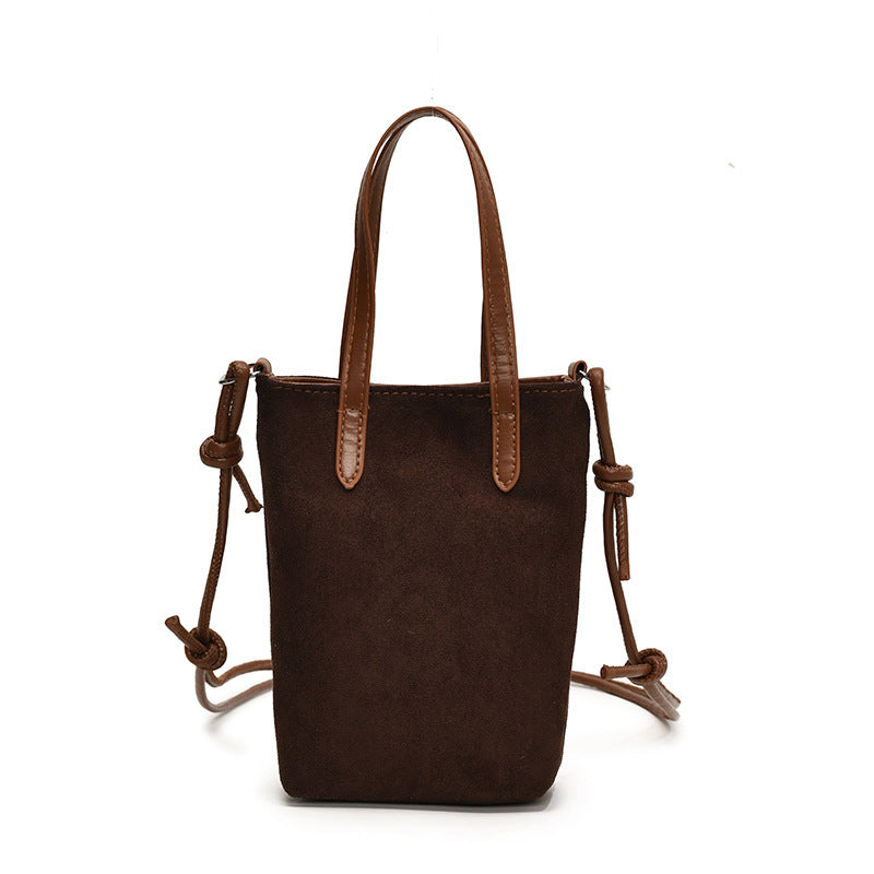 Women's Retro Leopard Print Crossbody Bag – Autumn Winter Suede Shoulder Phone Bag, Stylish PU Handbag