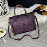 Women’s Large-Capacity Retro Tote Bag – Simple PU Crossbody Handbag for Work, Travel, and Daily Use